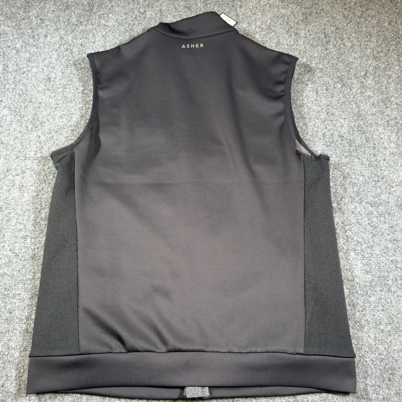 Asher Golf Tech Vest-Performance Men's Large Gray Black Lightweight New — image 4 of 8